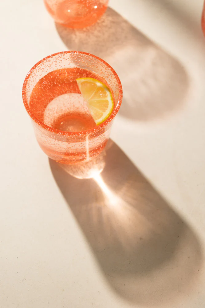 Acrylic Coral Pink Picnic Tumbler - Image 3