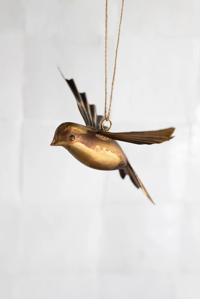 Antique Gold Bird Hanging Ornament - Image 5