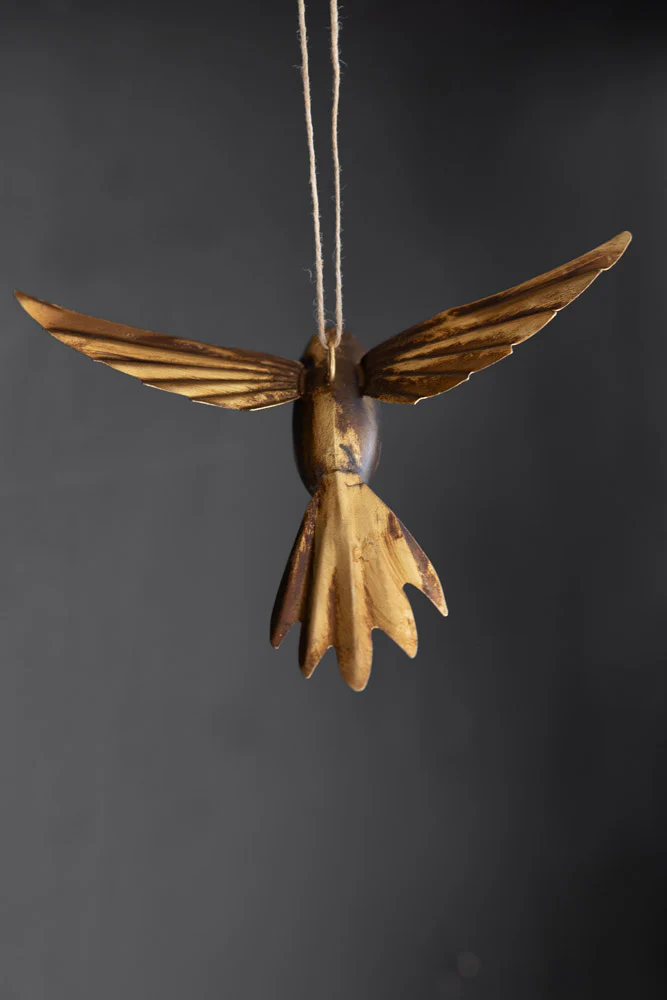 Antique Gold Bird Hanging Ornament - Image 6