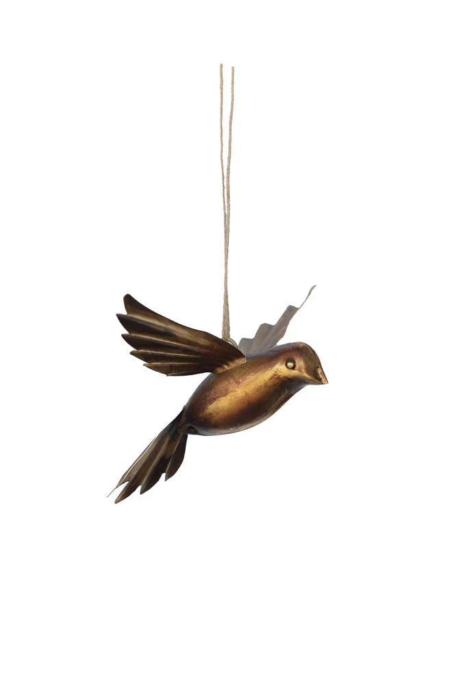 Antique Gold Bird Hanging Ornament - Image 7