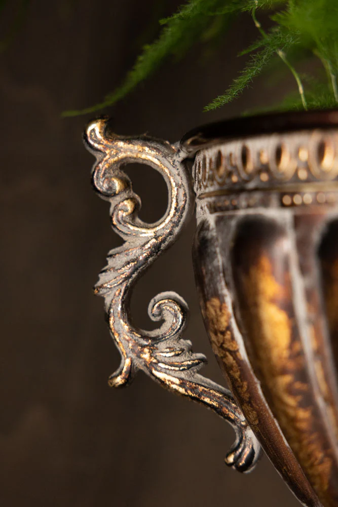 Antiqued-Style Indoor Planter - Image 5