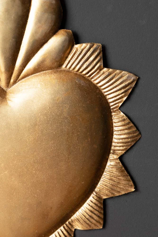 Antiqued-Style Metal Heart Hanging Decoration - Image 6