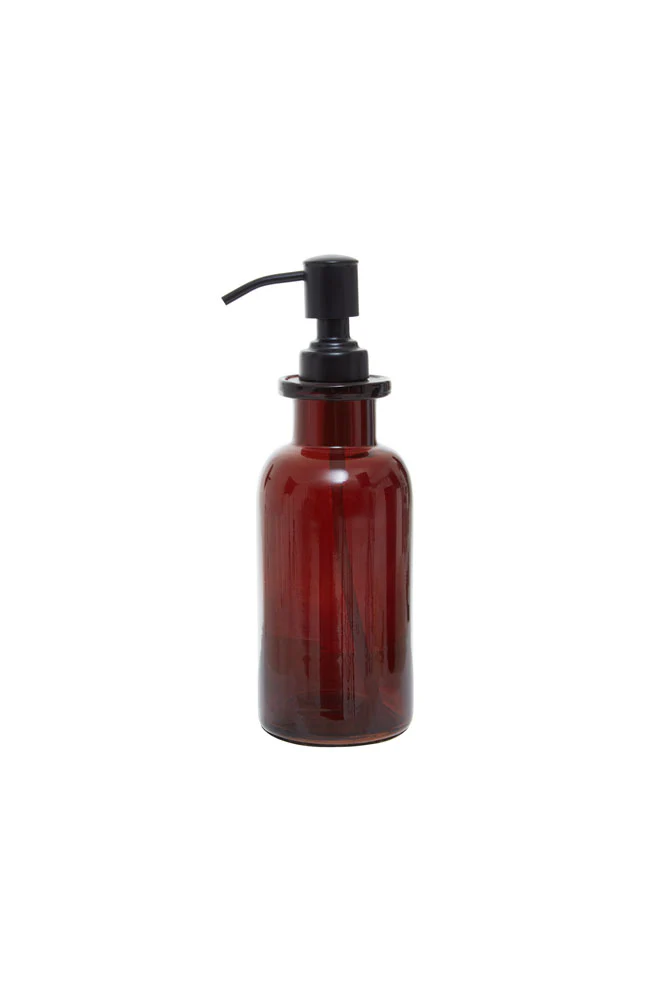 Apothecary-Style Amber Glass Soap Dispenser - 300ml - Image 5