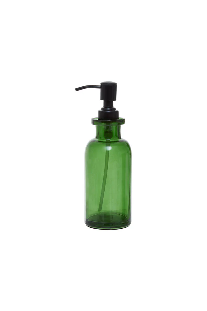 Apothecary-Style Green Glass Soap Dispenser - 300ml - Image 5