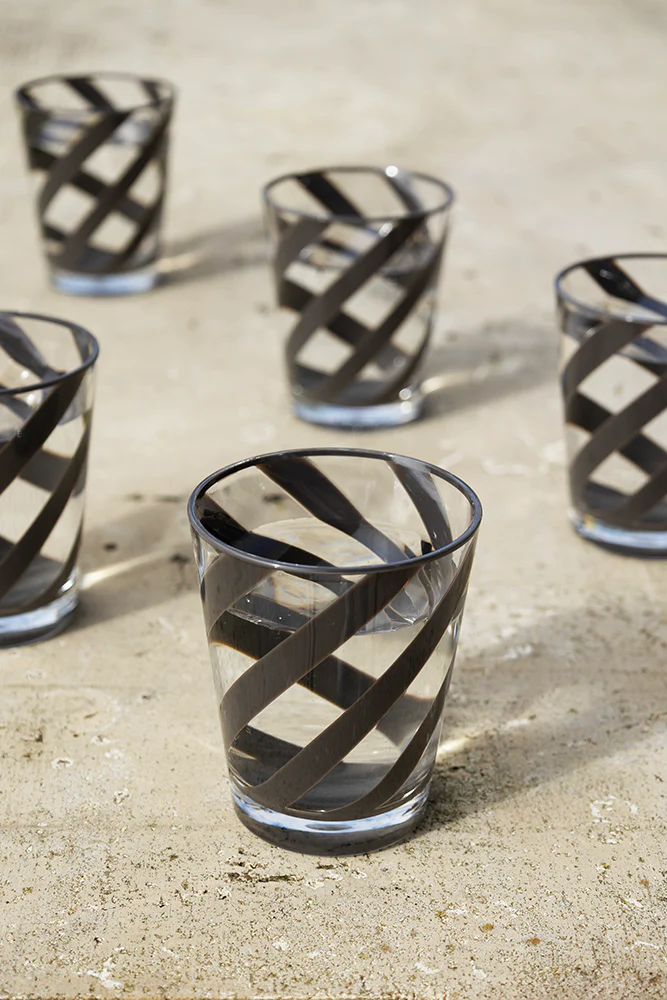 Acrylic Black Spiral Water Tumbler - Image 3