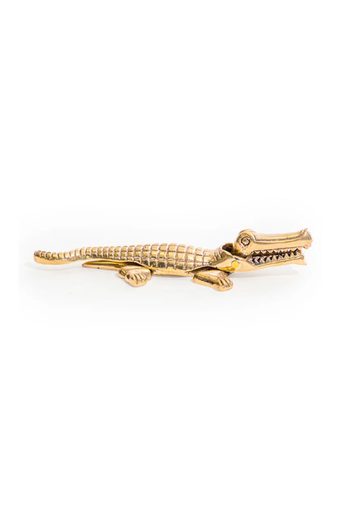 Brass Crocodile Nutcracker - Image 6