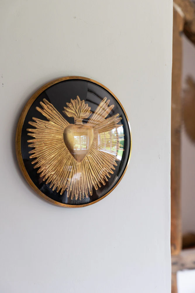 Framed Golden Milagro Heart Decoration - Image 5