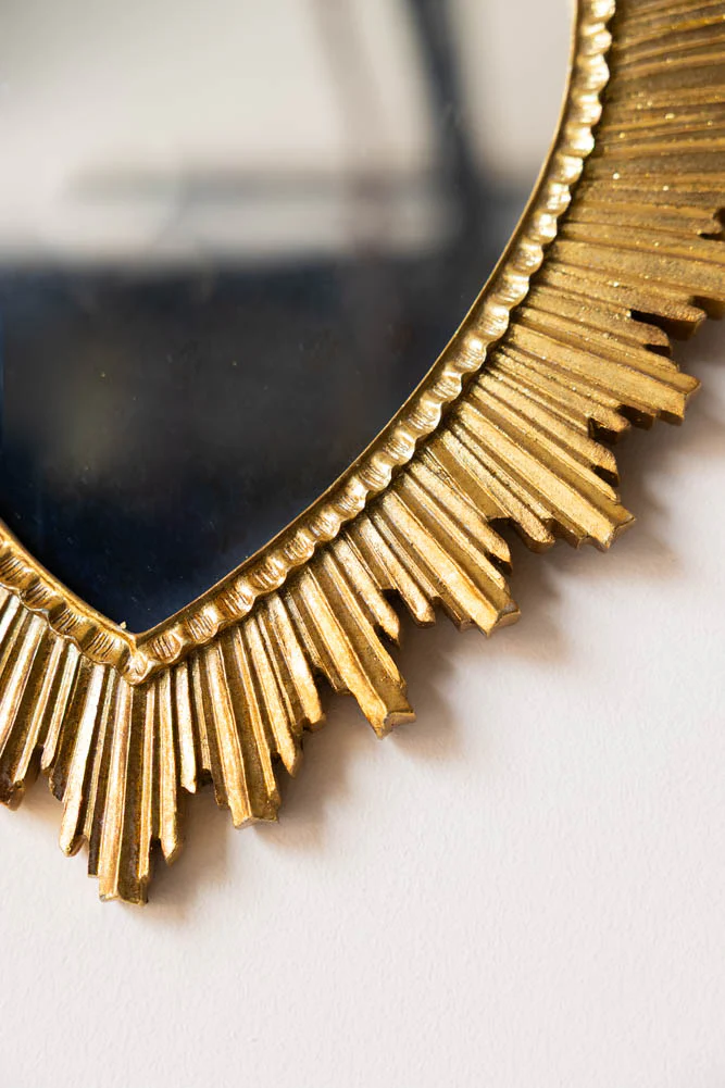 Gold Sacred Heart Ornate Mirror - Image 5