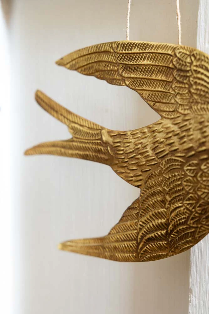 Gold Swallow Hanging Ornament - Image 7