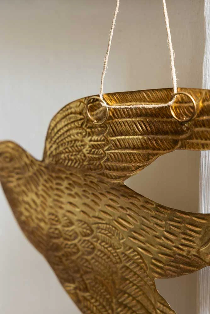 Gold Swallow Hanging Ornament - Image 8