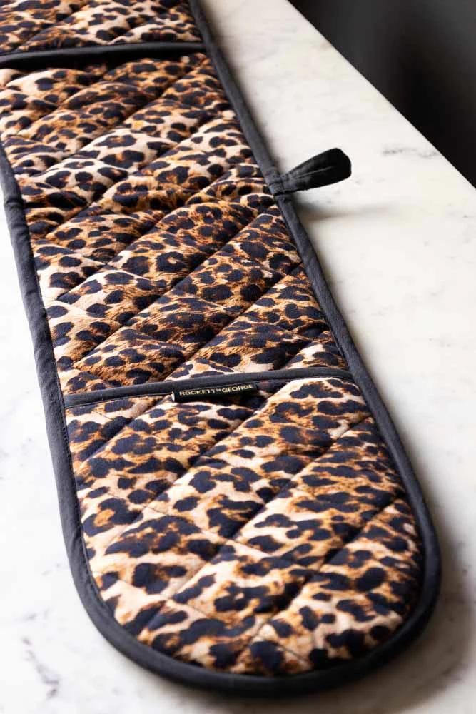 Luxury Leopard Print Oven Gloves - Image 13