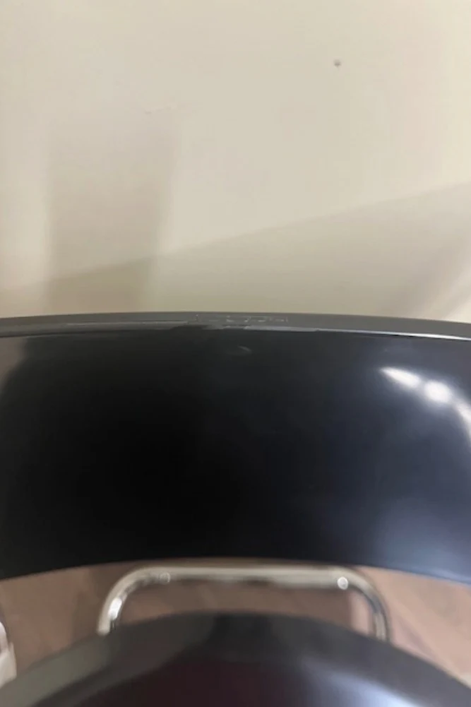 Retro Inspired Curved Dining Chair in Black - SECONDS - Image 7