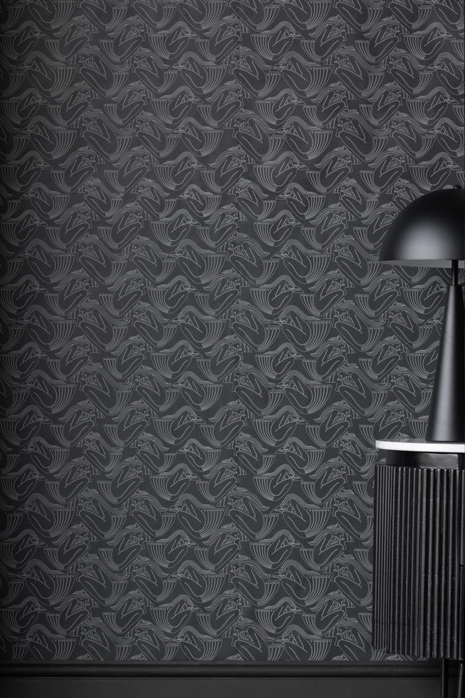 Rockett St George Deco Nymph Midnight Wallpaper - Image 19