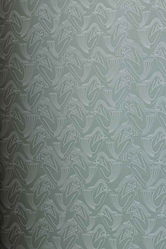 Rockett St George Deco Nymph Olive Wallpaper - Image 3