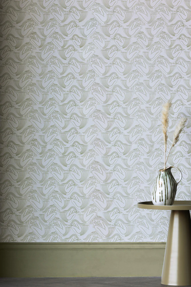 Rockett St George Deco Nymph Parchment Wallpaper - Image 12