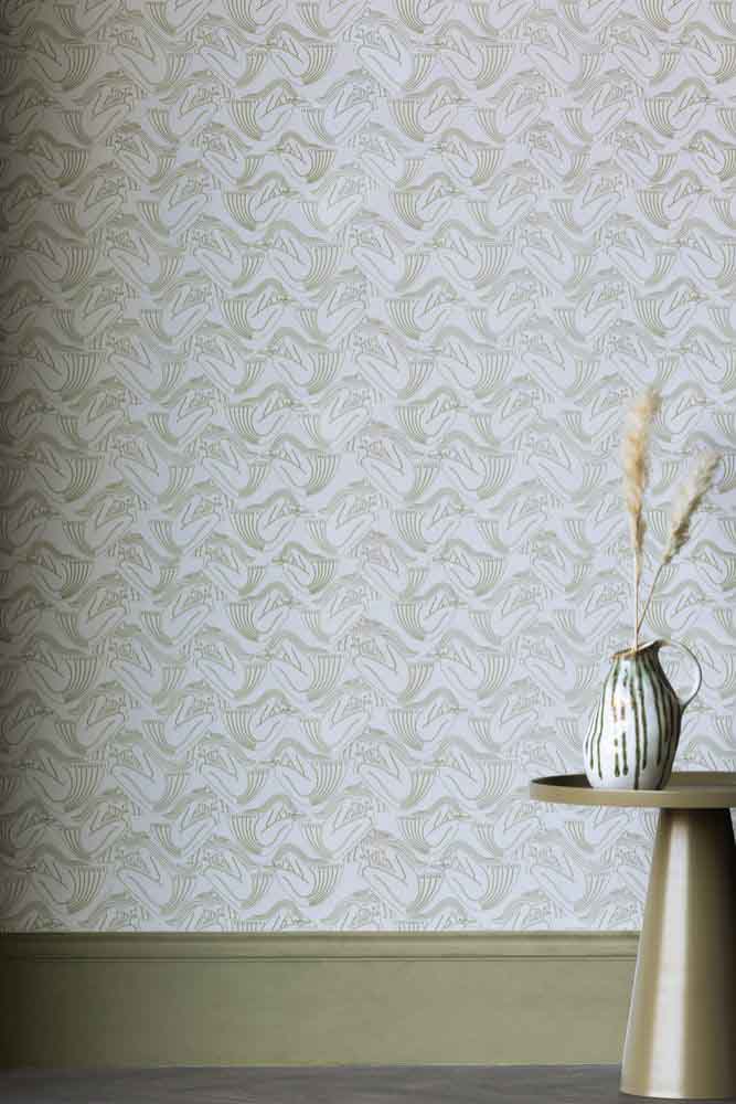 Rockett St George Deco Nymph Parchment Wallpaper - Image 16