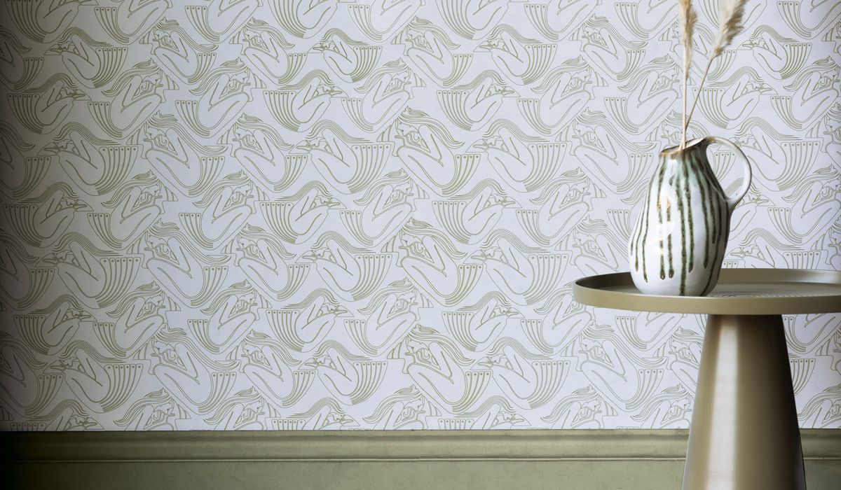 Rockett St George Deco Nymph Parchment Wallpaper - Image 7