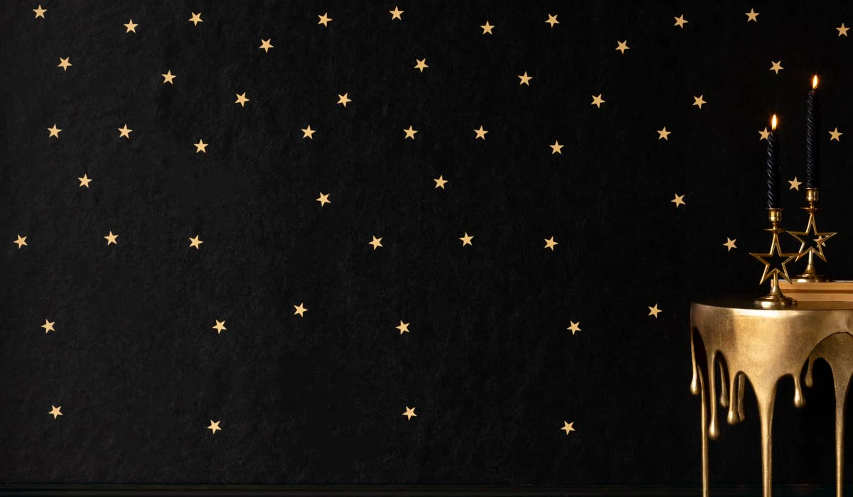 Rockett St George Falling Stars Black Mural - Image 20