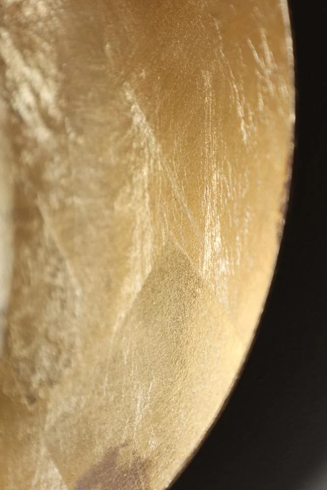 Round Gold Leaf Candlestick Holder Wall Sconce - Image 6