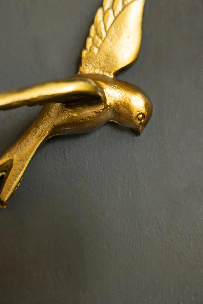 Set Of 3 Gold Metal Birds Wall Ornament - Image 4