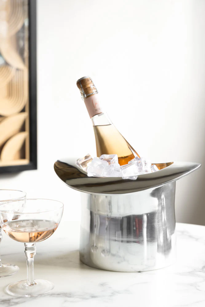 Silver Top Hat Wine Cooler - Image 3