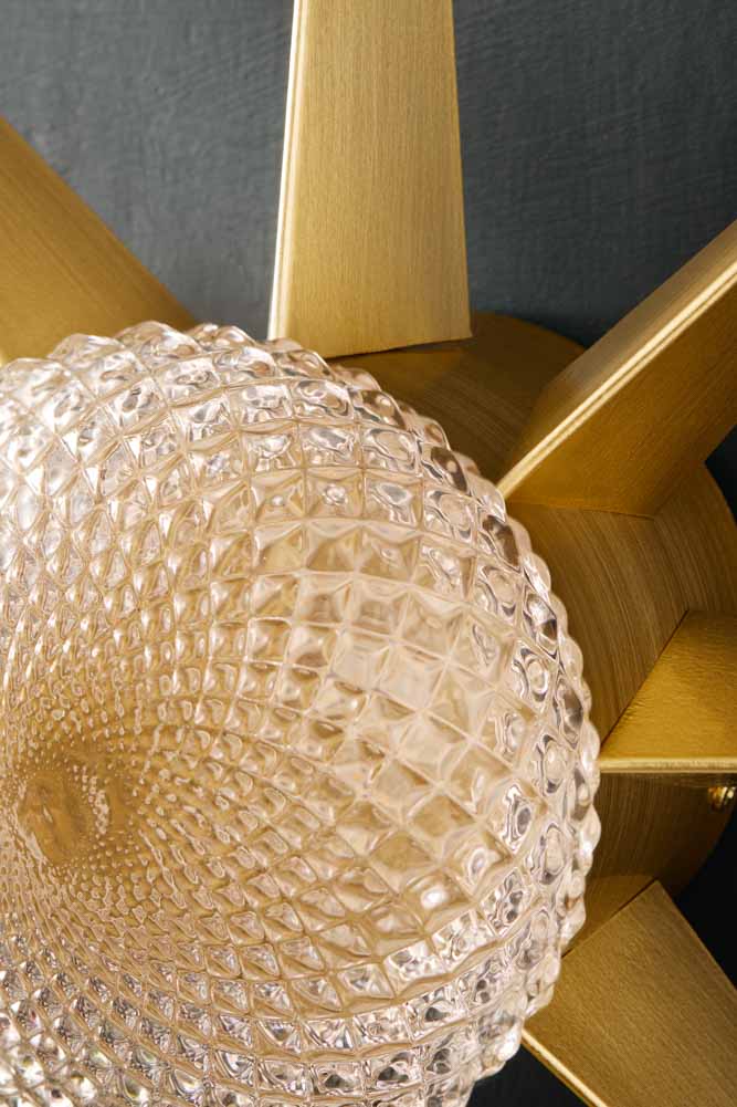 Gold Starburst Wall Light - Image 3