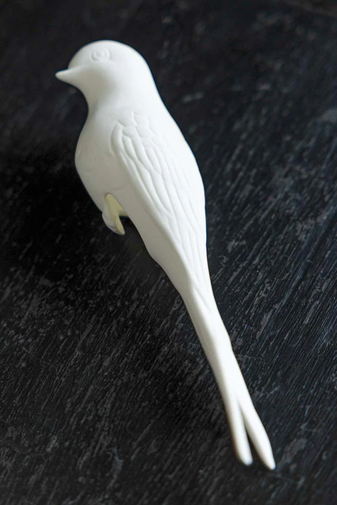 White Swallow Bird Ornament - Image 4