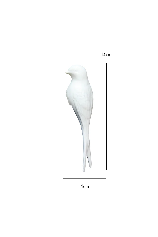 White Swallow Bird Ornament - Image 7