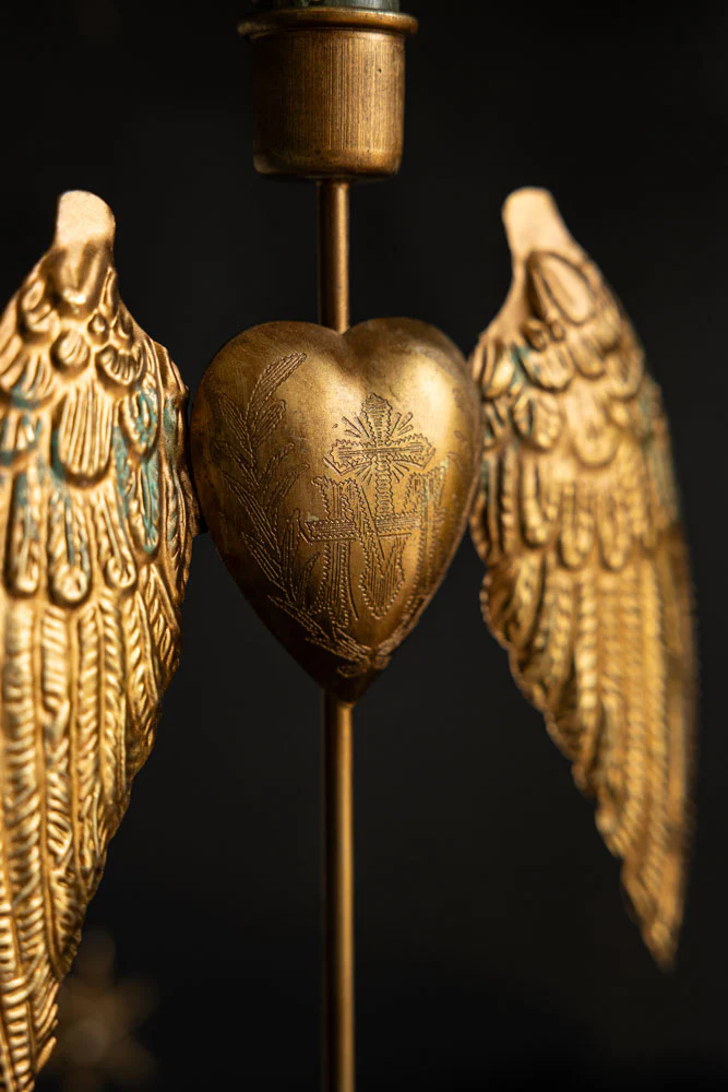 Winged Milagro Heart Candle Holder - Image 3