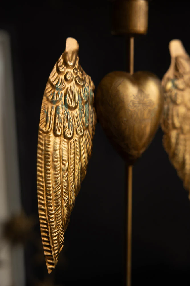 Winged Milagro Heart Candle Holder - Image 6