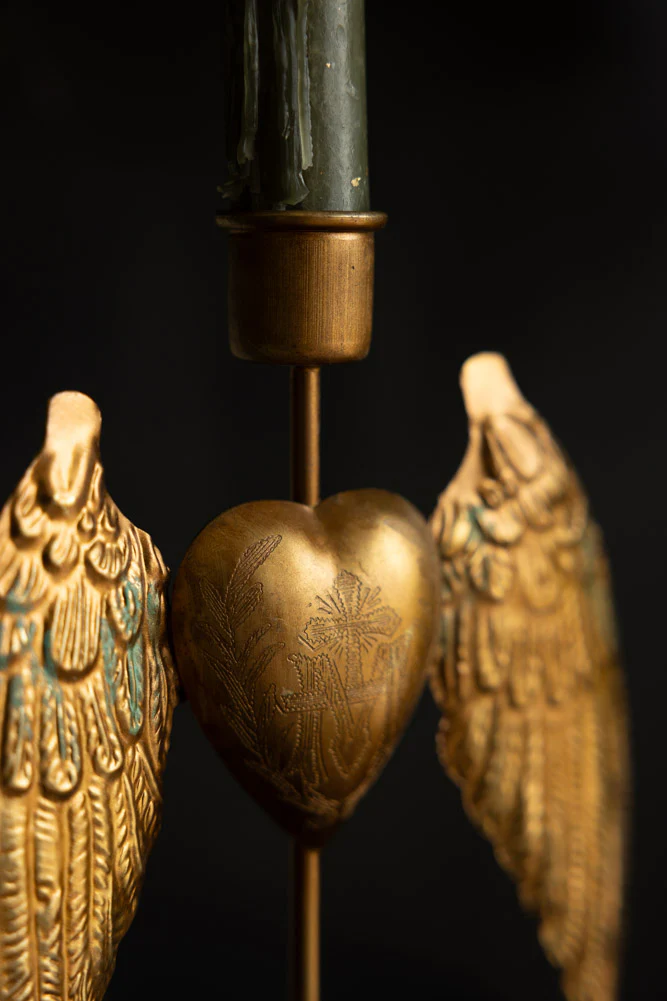Winged Milagro Heart Candle Holder - Image 7