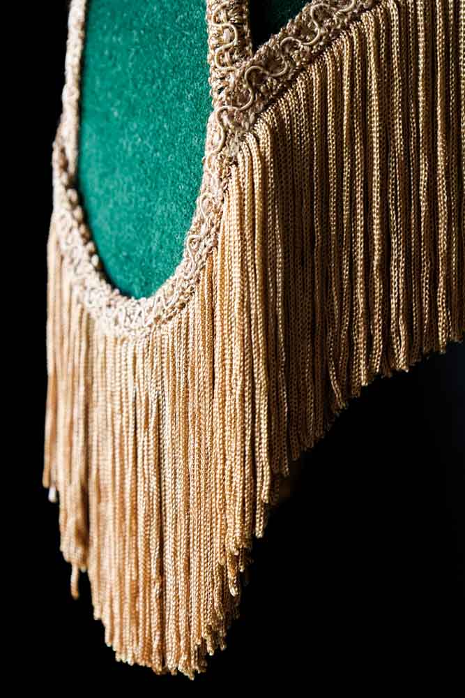 Winifred Green Velvet Fringe Table Lamp - Image 4