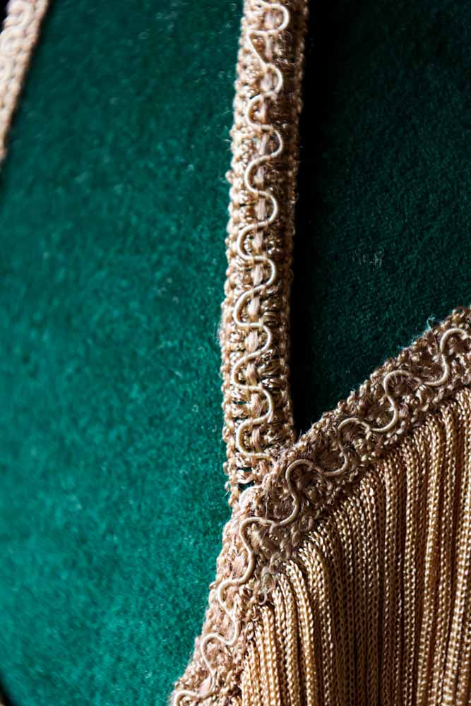 Winifred Green Velvet Fringe Table Lamp - Image 5