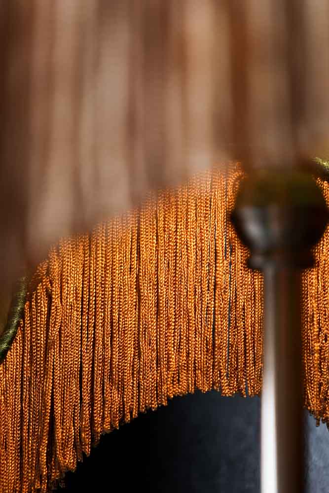 Winifred Green Velvet Fringe Table Lamp - Image 7